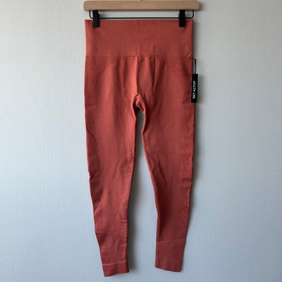 NWT Set Active Sculptflex Seamless Leggings in Spritz Women’s Size M Athleisure - Picture 2 of 10